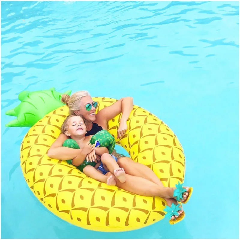 Schwimmen Ring Pool Party Spielzeug Ananas Schwimmen Kreis Aufblasbare Boje Pool Float Gummi Ring für Erwachsene Sommer Wasser Sport Spielzeug