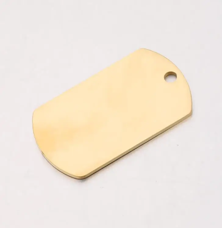 50 Stück 10 x 40 mm rechteckige Tag-Streifen, leere Charms, hochglanzpoliert, Edelstahl, für DIY-Schmuckherstellung – Detail 8