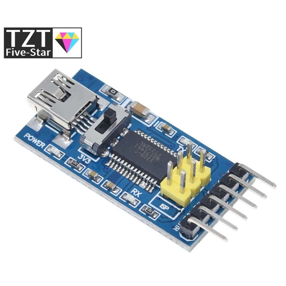 Basis-Breakout-Board für Arduino FTDI FT232RL USB-zu-TTL-Seriell-IC-Adapter-Konvertermodul für Arduino 3.3V 5V FT232-Schalter – Detail 6