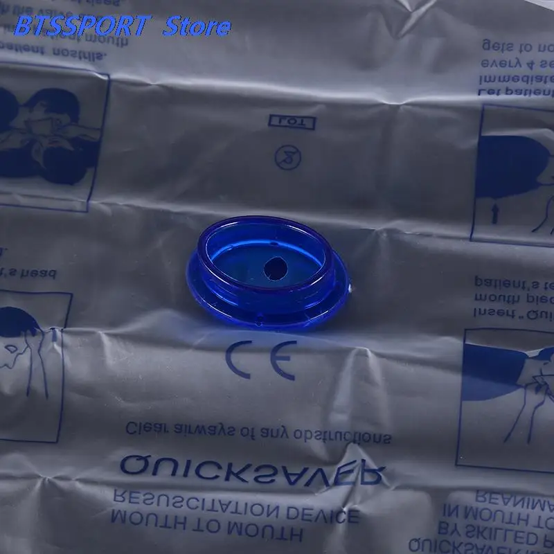 1pcs Disposable Mouth To Mouth CPR Breathing Mask Breathing Mask Breathing Respirator CPR Mask Emergency One-way Valve