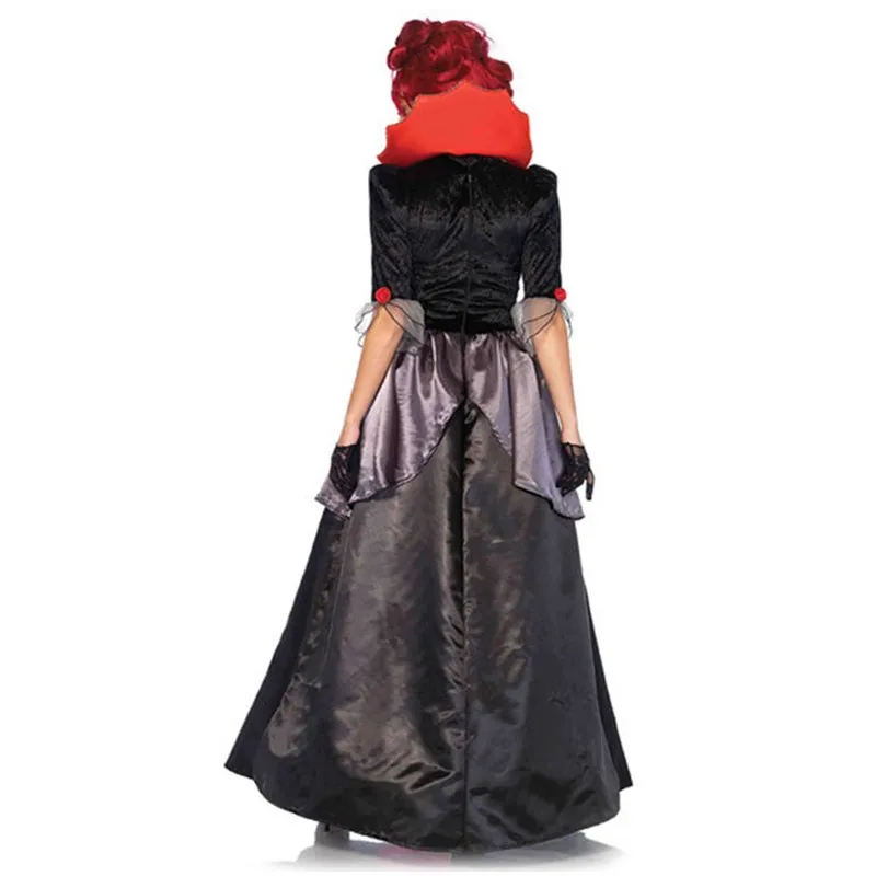 Halloween Easter Europe Royal Court Gothic Devil Vampire Stage Costume Nightclub Masquerade Party Zombie Witch Cosplay Dress