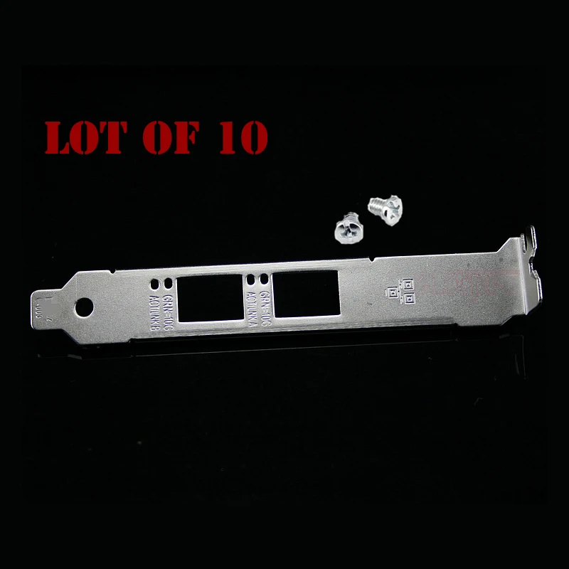 Lot of 10 Full Height Standard Bracket for Intel X520-LR2 82599 E33052-003