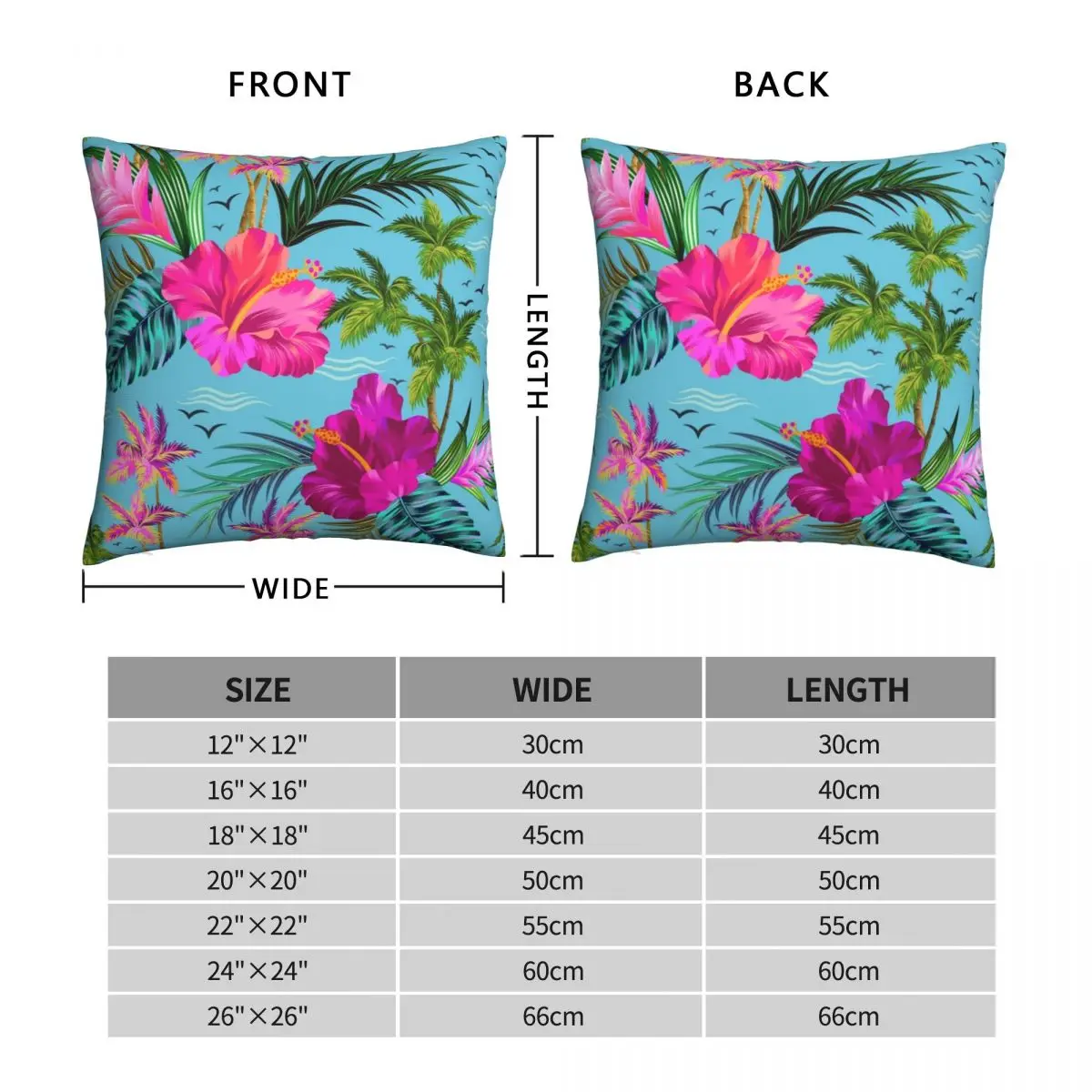 Hello Hawaii A Stylish Retro Aloha Pillowcase Polyester Linen Velvet Zip Decor Pillow Case Bed Cushion Cover