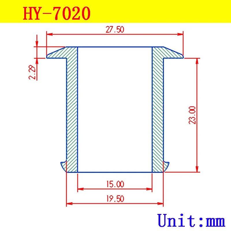 Through hole Silicone rubber grommet inner dia 15mm outer 19.5mm single side grommet rubber sealed gasket anti-water high temp