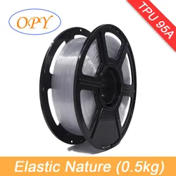 3d Elastyczny Elastyczny Filament TPU 1,75 mm Materiał Gumowy Rolka Flex Czarny 1kg 0,5kg 100g 10m Drukarka Natura Czerwony Zielony Niebieski Próbka