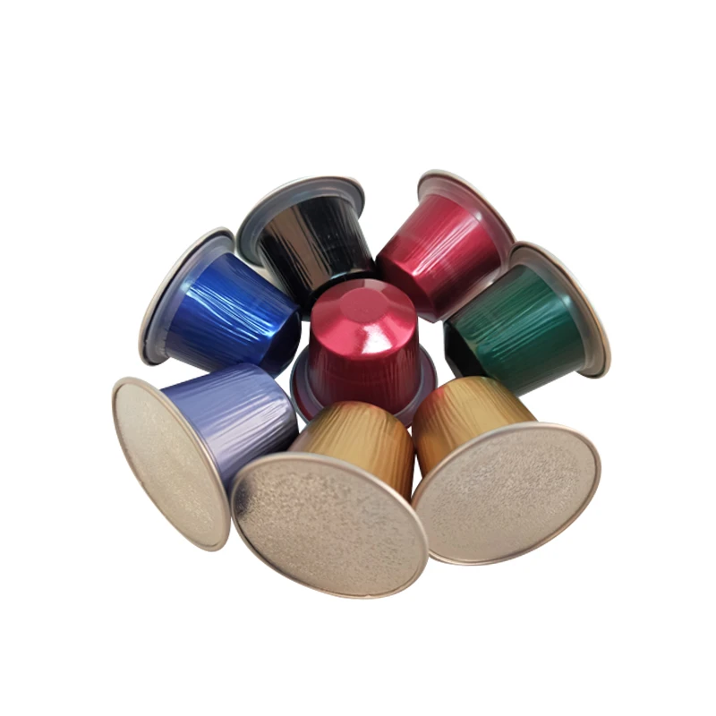 2000PCS Reusable Empty Aluminum Foil Disposable Pods Portable Coffee Capsules Refill with Lids for Nespresso Original Machines