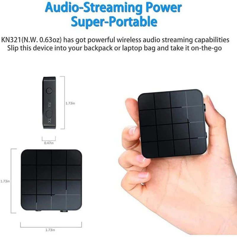 2-в-1 bluetooth-приемник, аудиоприемник, передатчик, AUX RCA 3,5 мм разъем, USB стерео беспроводной приемник для ПК, автомобильные наушники, компьютер