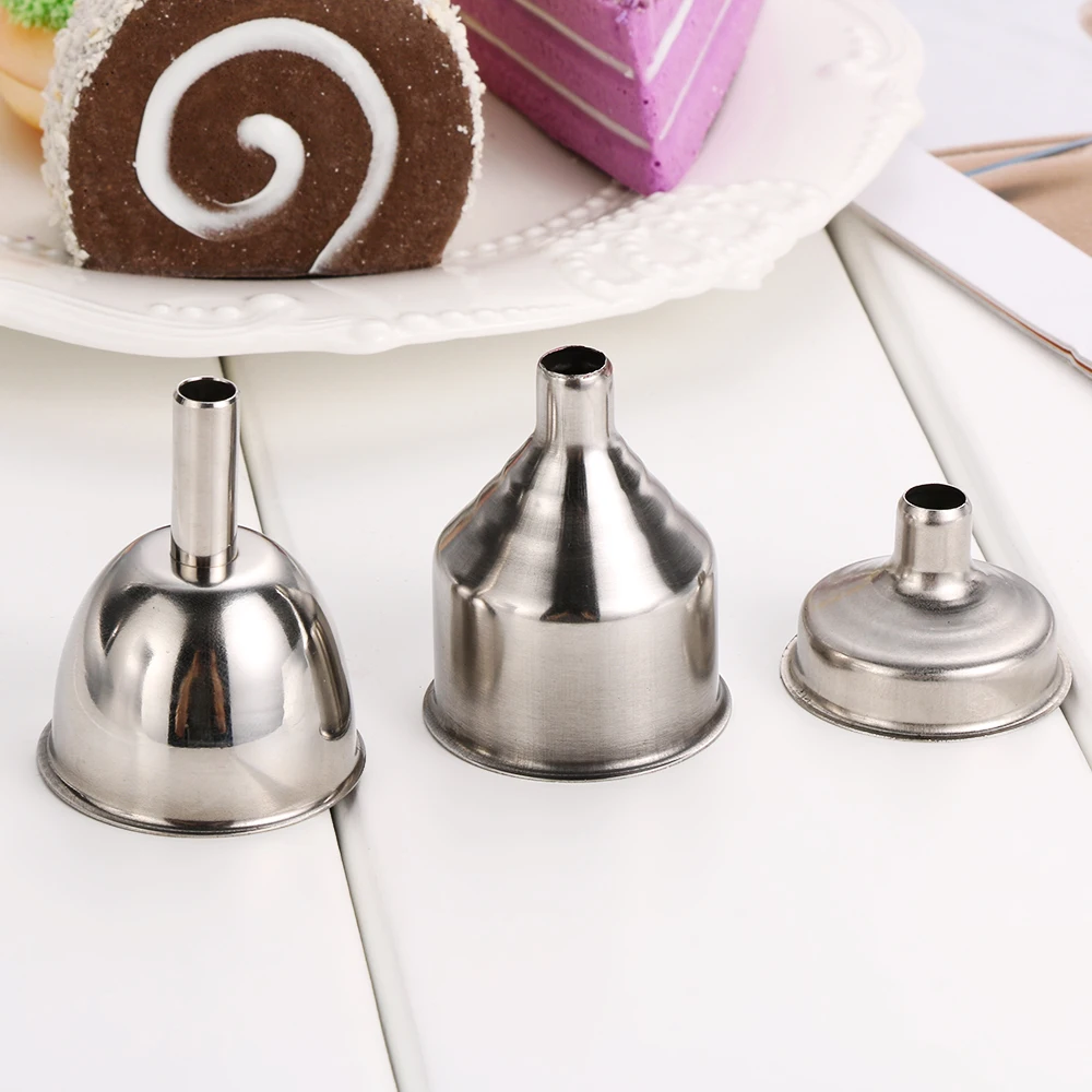 1PC Mini Stainless Steel Wine Funnel Wine Flask Funnel Small Mouth Funnels Filling Hip Flask Beer Canning Kitchen Liquid Tools
