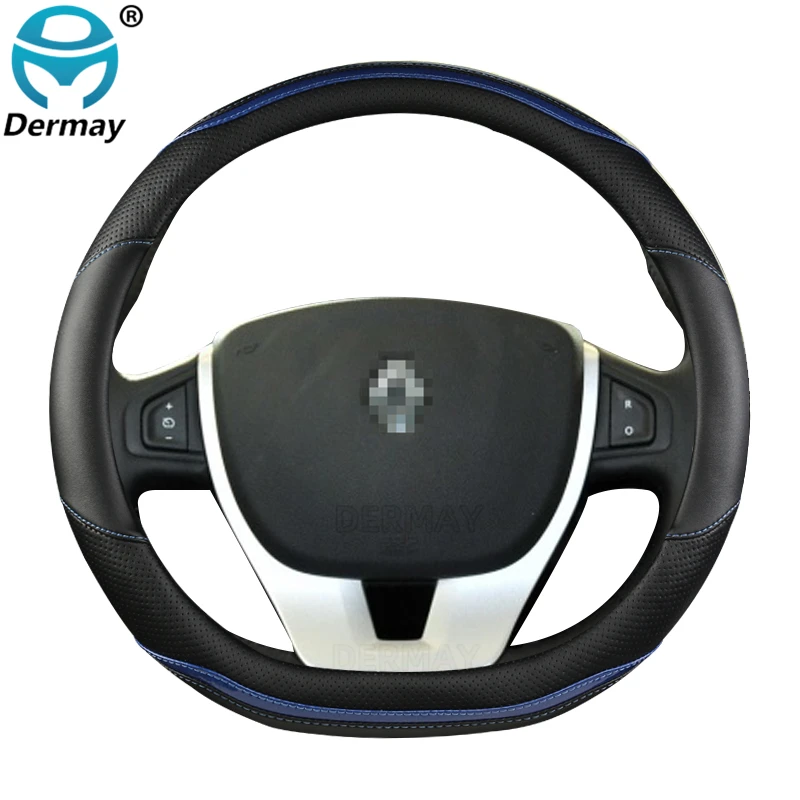 for Renault Laguna 1 2 3 4 Car Steering Wheel Cover Breathable Microfiber Leather + Carbon Fiber Fashion Auto Accessories