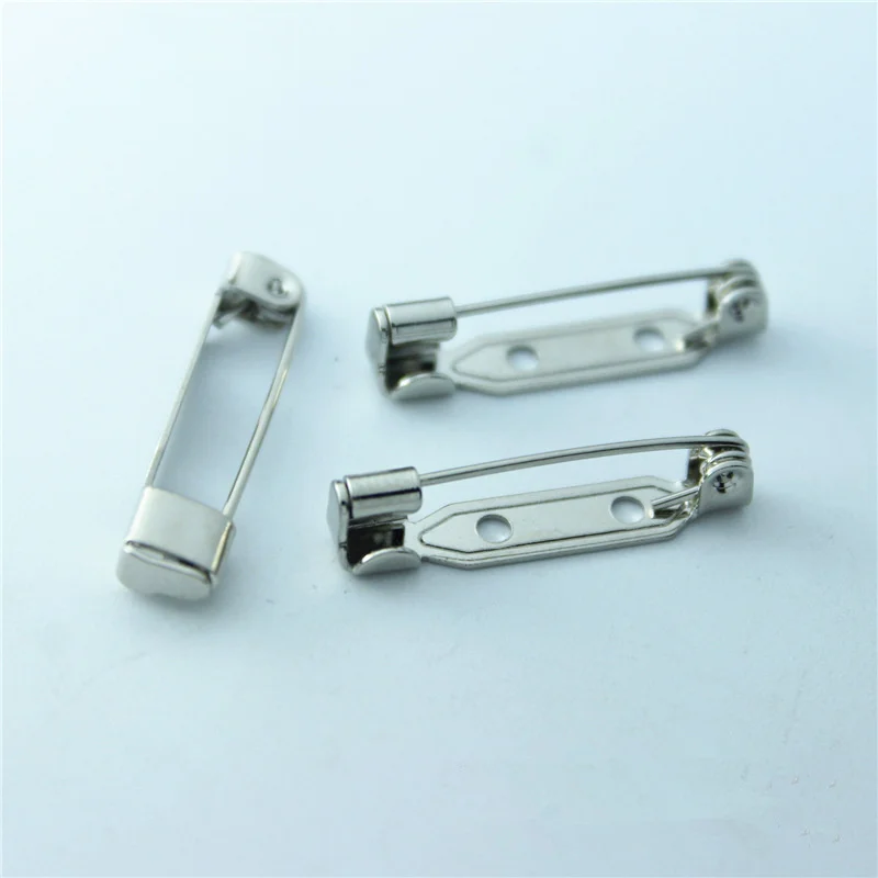 

10pcs 2.4cm length High Quality Safety pin Brooch Base Back Bar Badge Holder Brooch Pins DIY Jewelry Finding