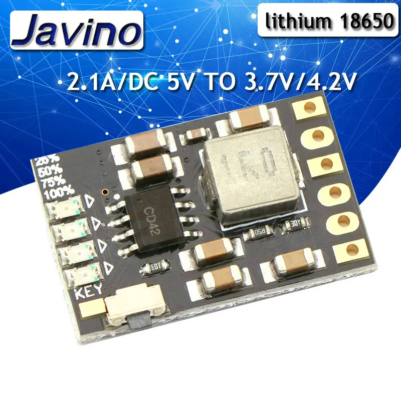 2A 5V Charge Discharge Integrated 3.7V 4.2V Lithium Battery Boost Mobile Power Protection Diy Electronic PCB Board Module