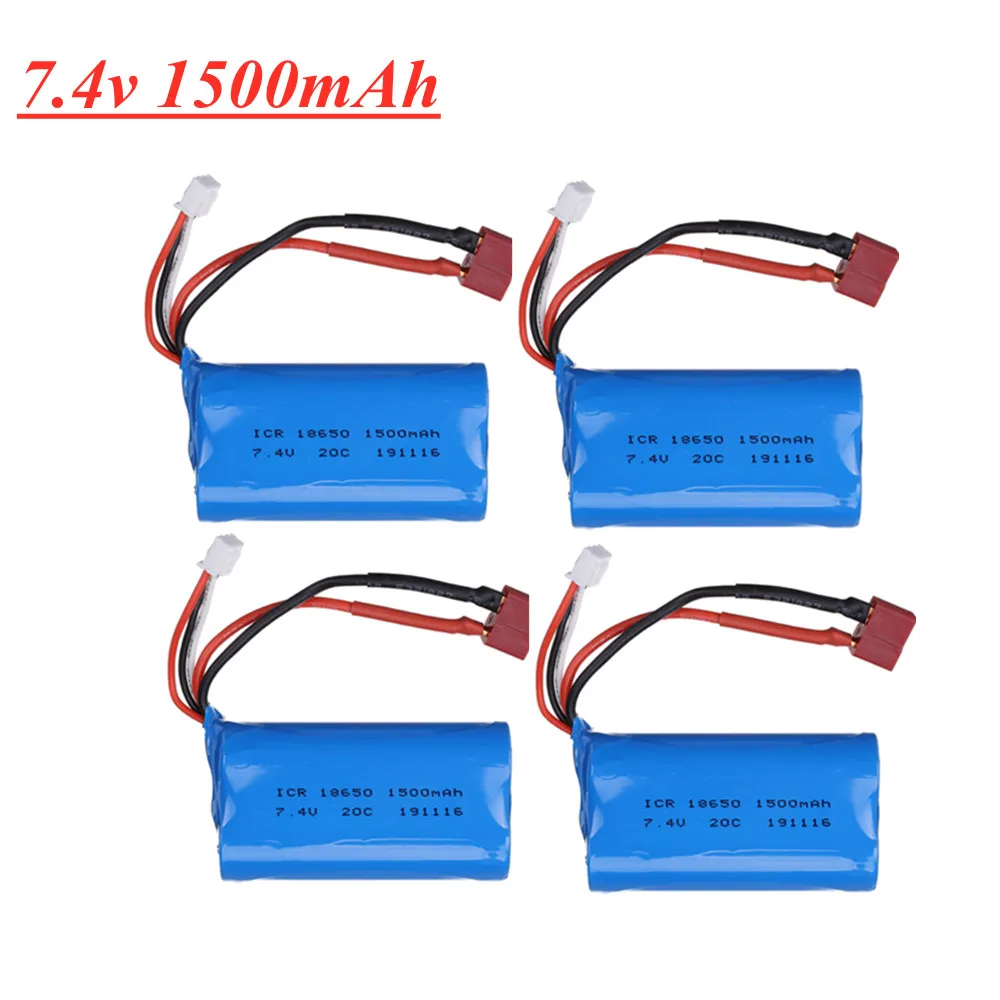 18650 7.4V 1500mAh Lipo Battery For SCY-16101 SCY-16102 SCY-16103 SCY-16201 SCY-16301 SCY-16302 RC Toys Car truck Parts