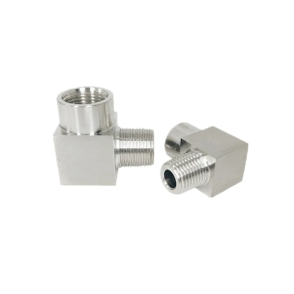 

2PCS 1/8" BSP Female To Male Thread Elbow 90 Deg 304 Stainless Steel Pipe Fitting Adapter Connector Operating pressure 2.5 Mpa