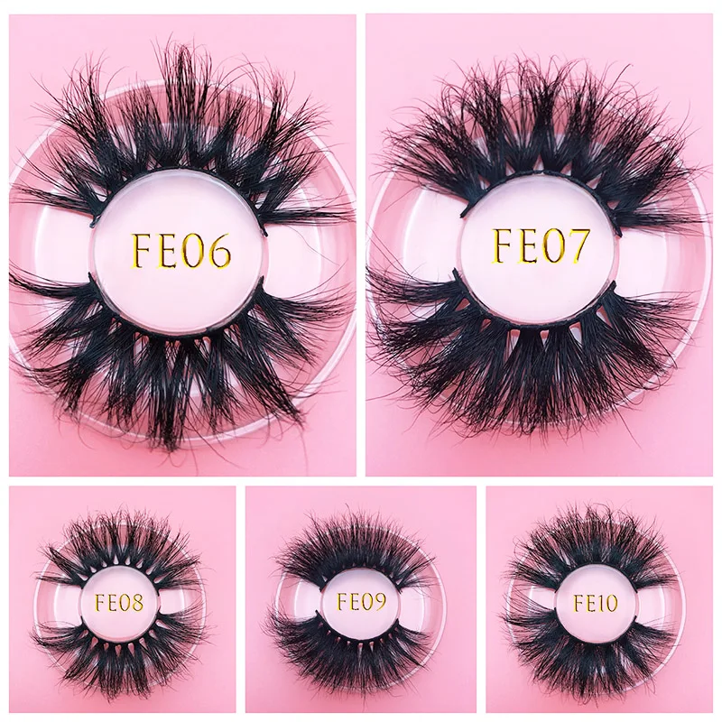 30 Pairs Wholesale 25MM Styles Lashes Only With Tray Dramatic Lashes Makeup Lashes Natural Soft Long Mink Eyelashes In Bulk