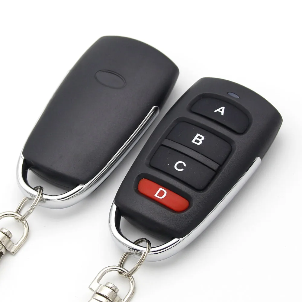 433MHz Remote Control Duplicator Copy Clone Garage Door Gate Remote Control Fixed Code 433mhz Transmitter Keychain Opener Remote