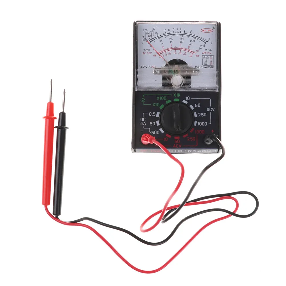 MF-110A Electric Analog Multimeter Multitester Portable Voltmeter Ammeter AC / DC Voltage Current OHM Multi Meter Tester 1PCS