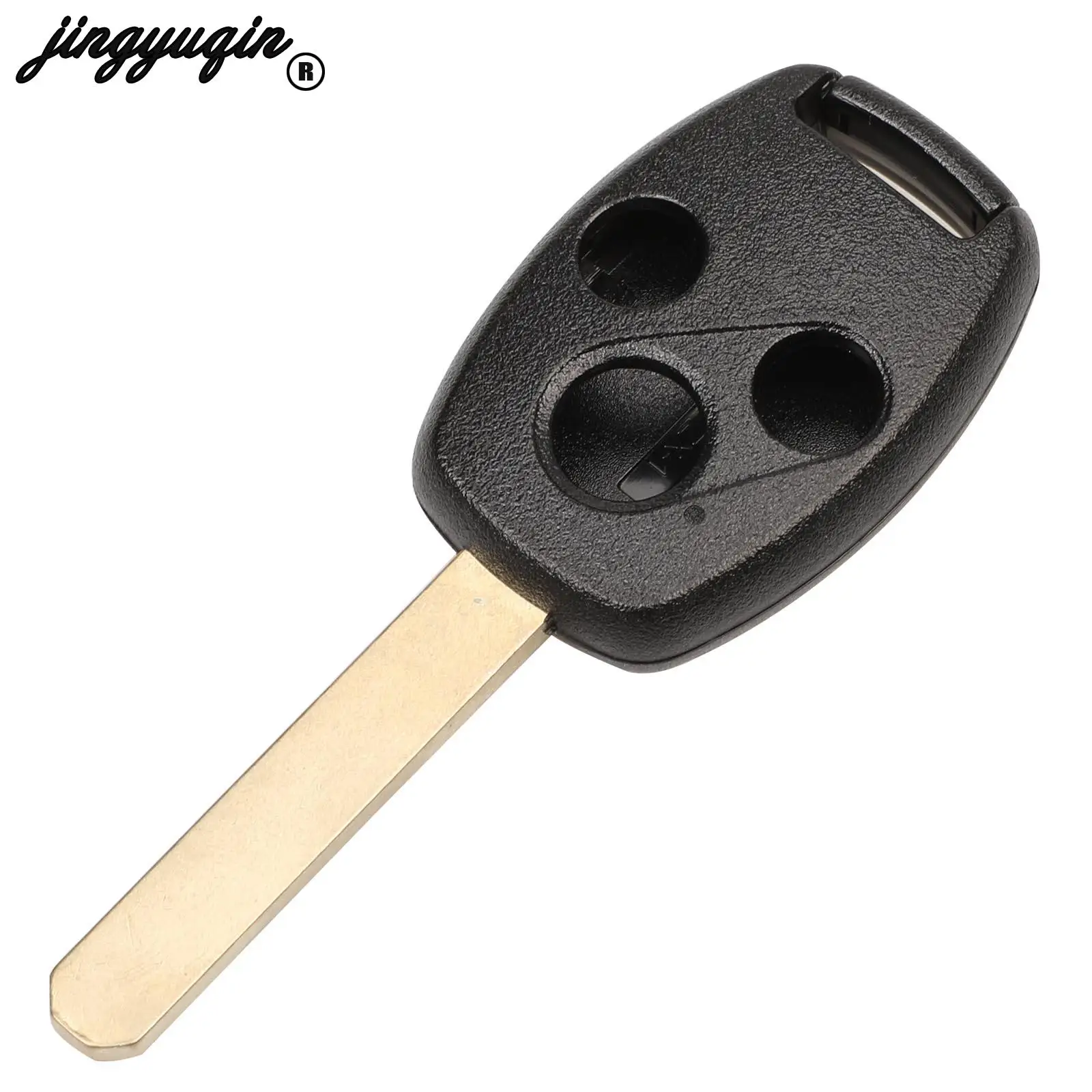 Jingyuqin 10 pz 2/3/4 pulsanti Car Remote key shell Fob per HONDA Accord Civic CRV Pilot Fit 2007 2008 2009 2010 2011 2012 2013