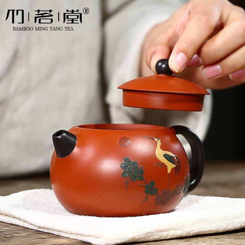 

|Yixing bamboo tea hall are recommended manual coloured drawing or pattern take the teapot mud zhu xi shi pot of tea