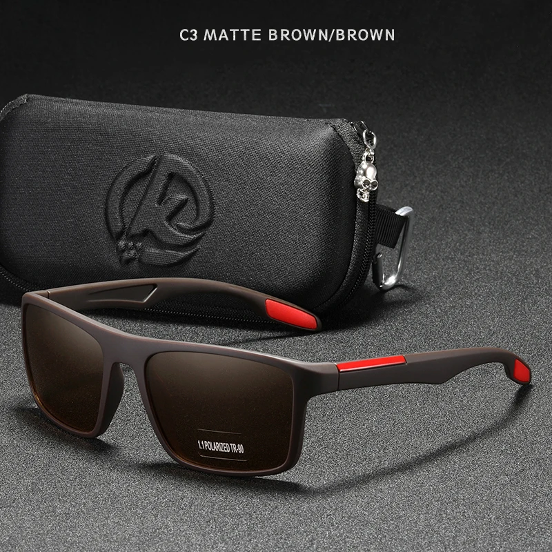 KDEAM Rechteckige Ultraleichte TR90 Sonnenbrille Herren Polarisiert Großhandel 5
