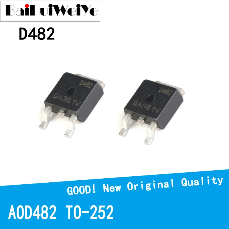 10PCS/LOT AOD482 D482 100V 32A TO-252 TO252 MOS FET New New Good Quality Chipset