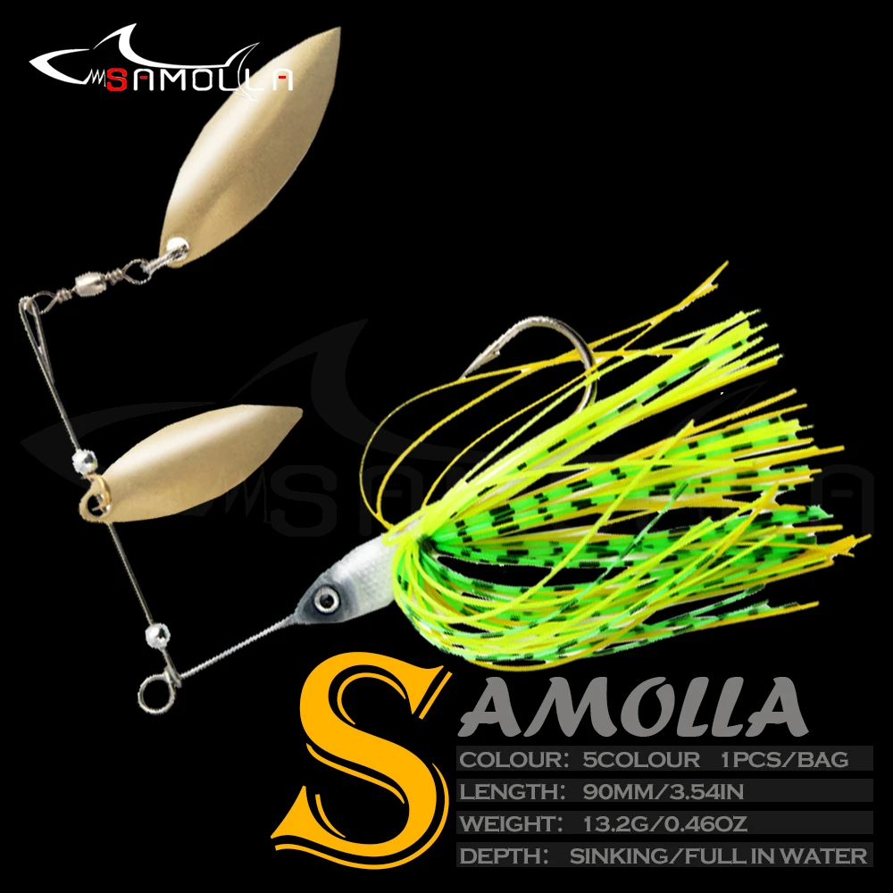 

Spinnerbait Fishing Lure Accessories 13.3g Sinking Winter Artificial Bait Spoon For Pike Tackle 2021 Wobblers Goods Carp Hooks
