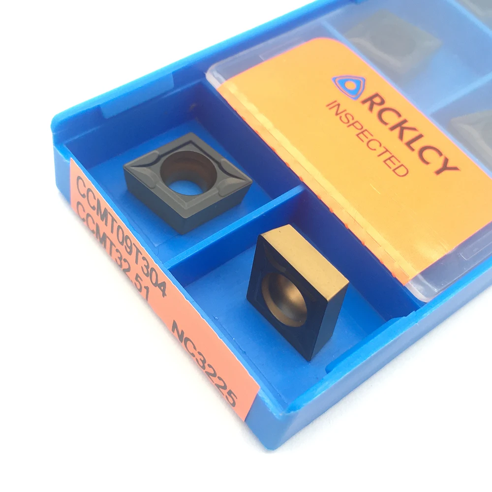 10 Chiếc CCMT09T304 NC3020 PC9030 CCMT09T308 Chất Lượng Cao Carbide Chèn Nội Bộ Dụng Cụ Quay Rau Lắp CNC Sau Dụng Cụ