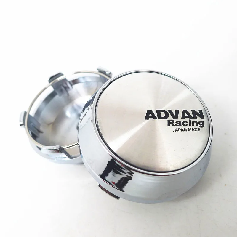 4pcs For 60mm 56mm Advan Racing Car Wheel Hub Rim Center Cap Cover 45mm Badge Emblem Sticker