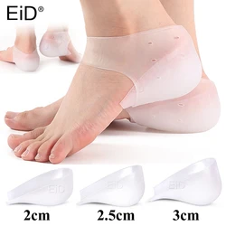 Invisible Height Increase Insole Silicone Socks Arch Support Gel Heel Pads Orthopedic Heel Cushion Soles Foot Massage man women