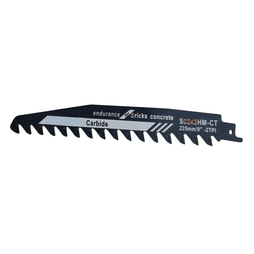1pc 225mm Jigsaw Saber Saws Blade S0243 Demolition Masonry Reciprocating Saw Blade For Wood Cutting Brick Stone Alloy Steel