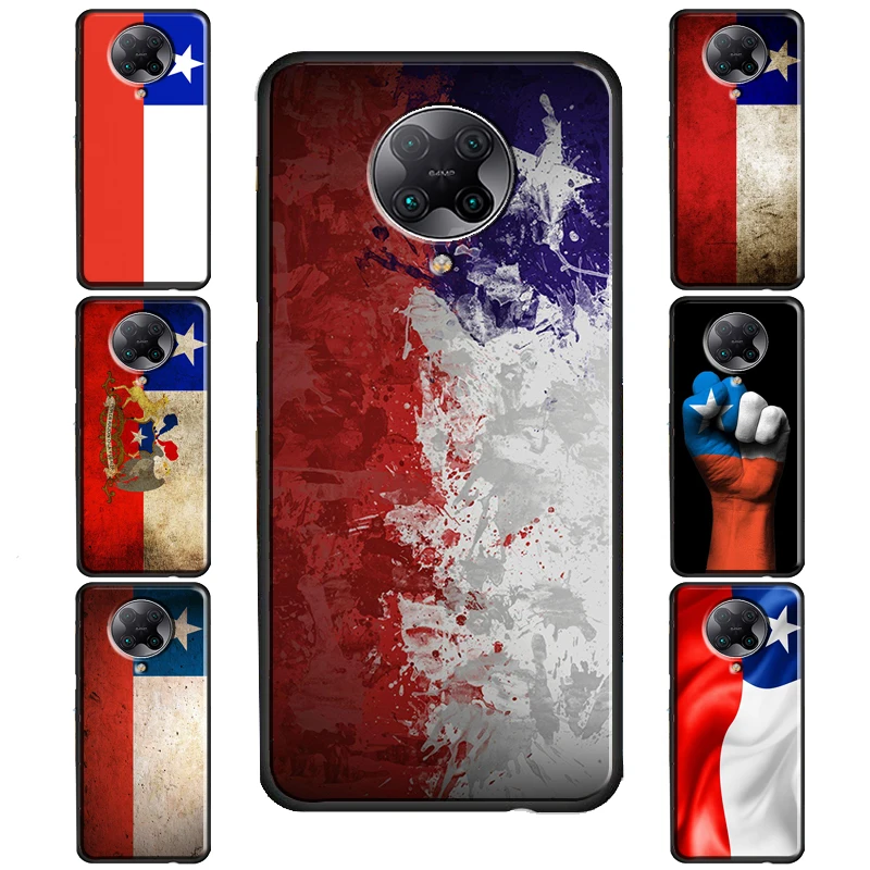 Chile Flag Cover For POCO F3 X3 GT F1 F2 M3 M4 X4 NFC X3 Pro Case For Xiaomi 12 10T 11T Pro Mi 11 Lite