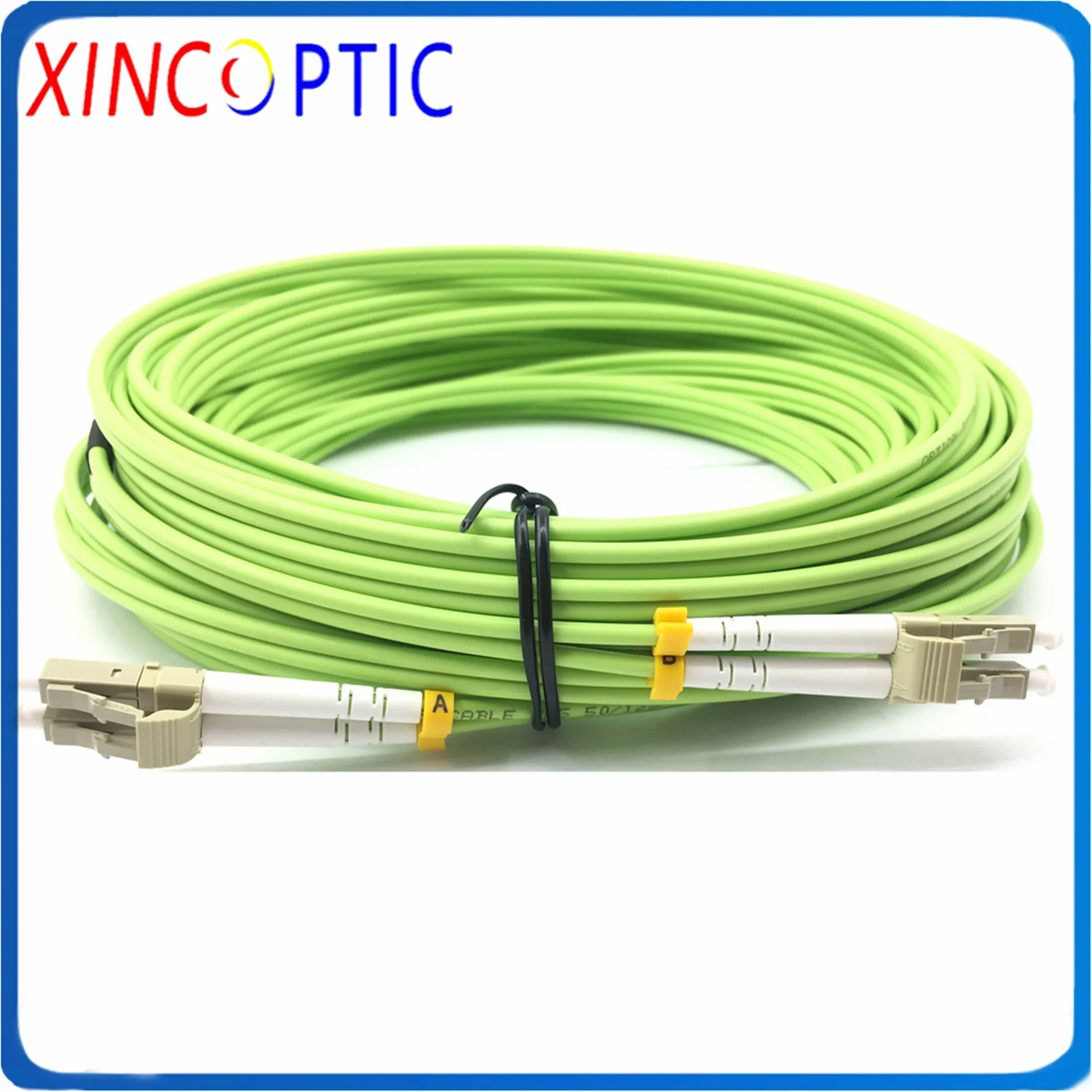 LC/UPC MM Multimode OM5 50/125 Duplex 3.0mm Dual LC/ST/FC/SC-LCUPC DX 15M Fiber Optic Patch Cord Jumper Cable Connector