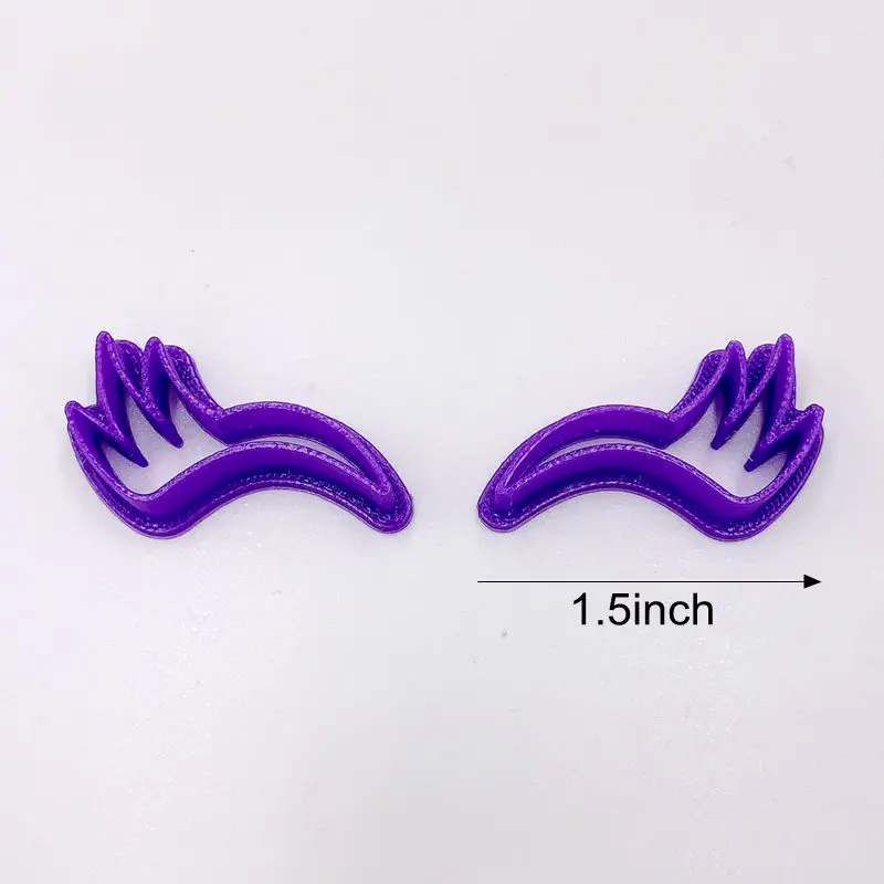 Cake decoration 1.5inch unicorn eyelash eye plastic mold cutter stamp Fondant plastic cutter Cake Mould tools fondant Baking DIY image 2