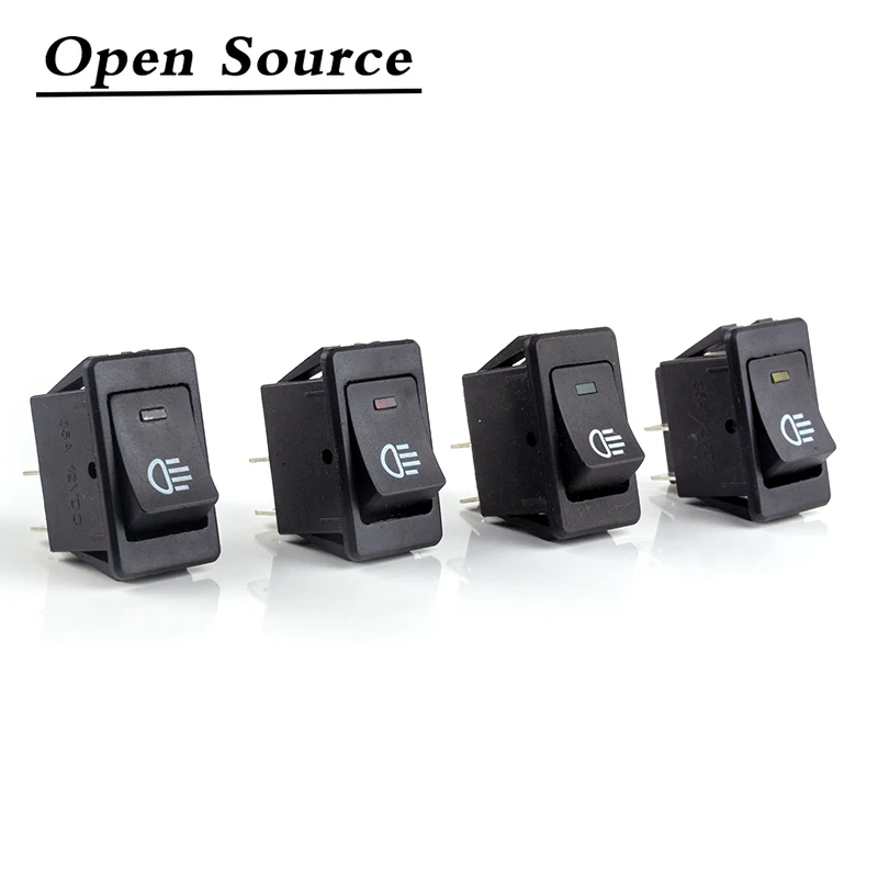 ASW-17D Universal Fog Light Lamp Rocker Switch LED for Car Truck Boat Dash Dashboard 12VDC 35A