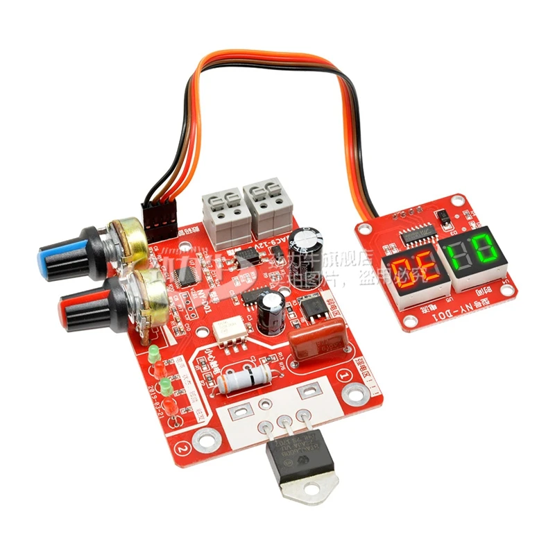 DIY Spot Welding Machine Control Board Adjustable Time and Current Digital Display Single Chip Microcomputer Transformer