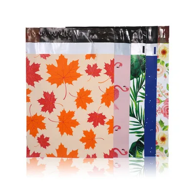 50pcs/Lot Thank You 10*13Inch Thicken Waterproof Storage Bag Christmas Poly Courier Mailing Packing Bags Envelopes For Letters