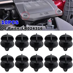 10Pcs Nylon Battery Cover and Cowl Panel Clip Fasteners for Land Rover Range Rover Discovery Sport Evoque OE # LR024316