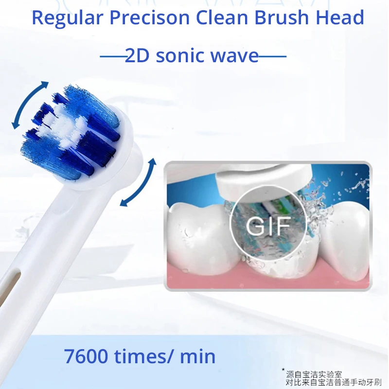 Oral B Electric Toothbrush Inductive Charging 2D Rotation Cleaning Waterproof Adult Timer Teeth Brush Two Minutes Timer Gum Care