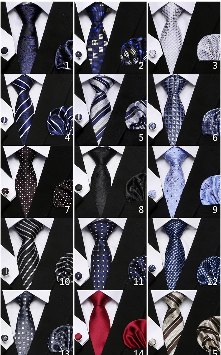 Neue Stil Mode Marke Krawatte Für Männer Grün Floral Krawatte Einstecktücher Manschettenknöpfe Set Krawatte Anzug Zubehör Fit Formale Party – Detail 7