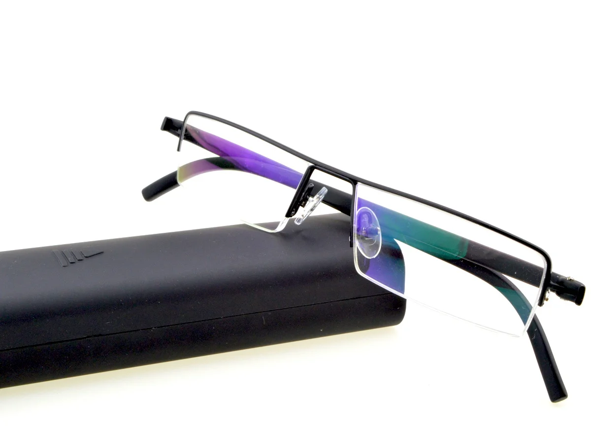 Modern Design Slim Men Women with Case Black Reading Glasses +0.75 +1 +1.25 +1.5 +1.75 +2 +2.25 +2.5 +2.75 +3 +3.25 +3.5 +3.75+4