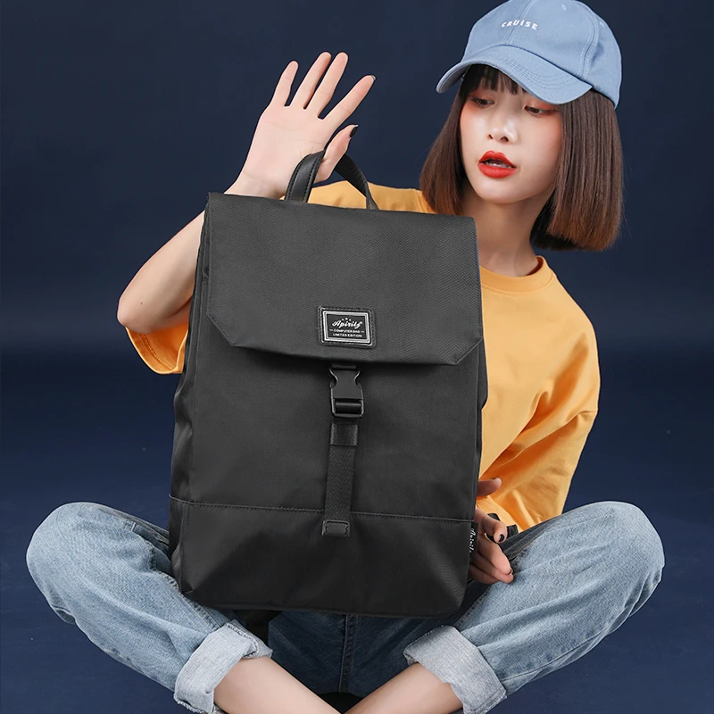 Stylowy plecak na laptopa 13 14 15,6 cala moda damska wodoodporny materiał Oxford College plecak na notebooka torba tornister Mochila
