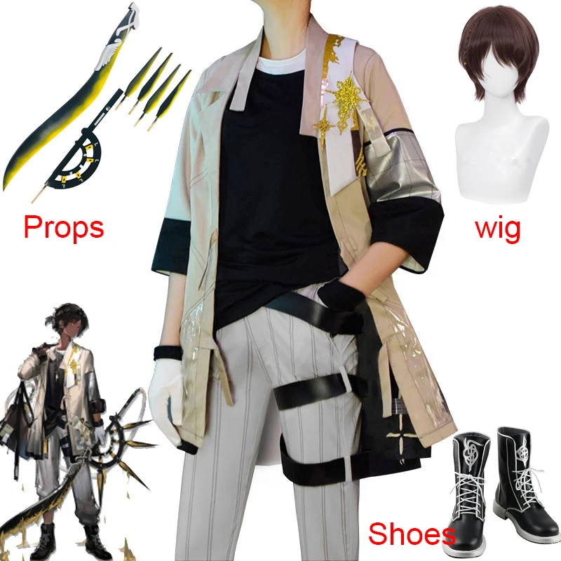 

Game Arknights Thorns Cosplay Costume RHODES ISLAND New Operator Combat Uniform Male Halloween Party Role Play Clothing S-XL