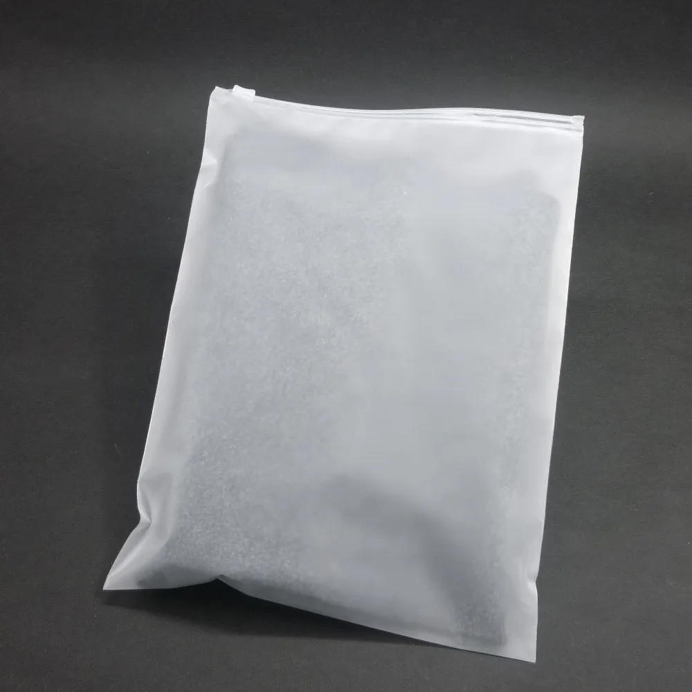 100x Frosted zip seal ziplock plastic bags for clothes underwear toys cosmetic retail packaging zip lock bag custom logo print