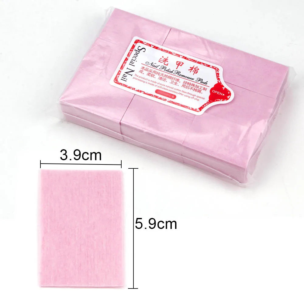 Lint-Free Wipes Napkins Remover Cotton Wipes Pads Without Fiber Manicure Art Cleaning Manicure Pedicure Gel Tools Cellulose Wipe