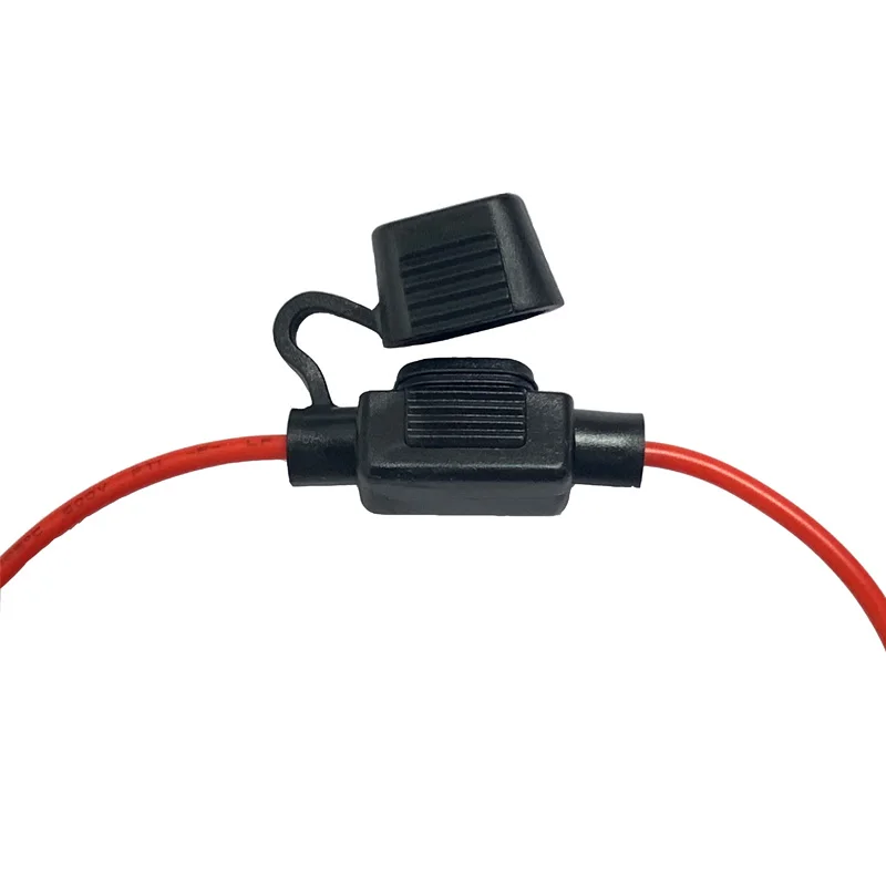 

AUTO Fuse Holder Waterproof Automotive Blade Inline Fuse Holder with Small Fuse Harness Box and 16 AWG Wire