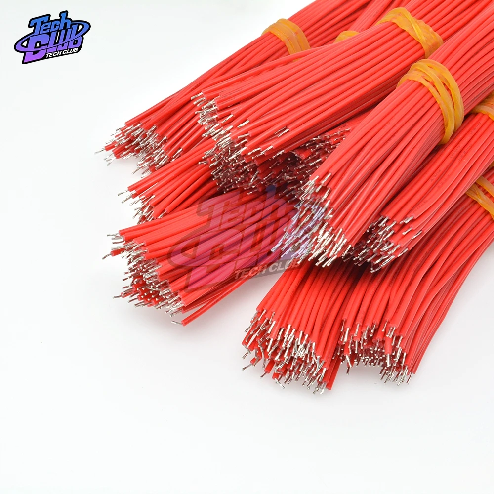 24AWG 100PCs/lot 10cm Double Tinned Wire UL1007 Solder Wire 6 Colors Jumper Wire Cable Tin Conductor Wires PCB Solder Cable