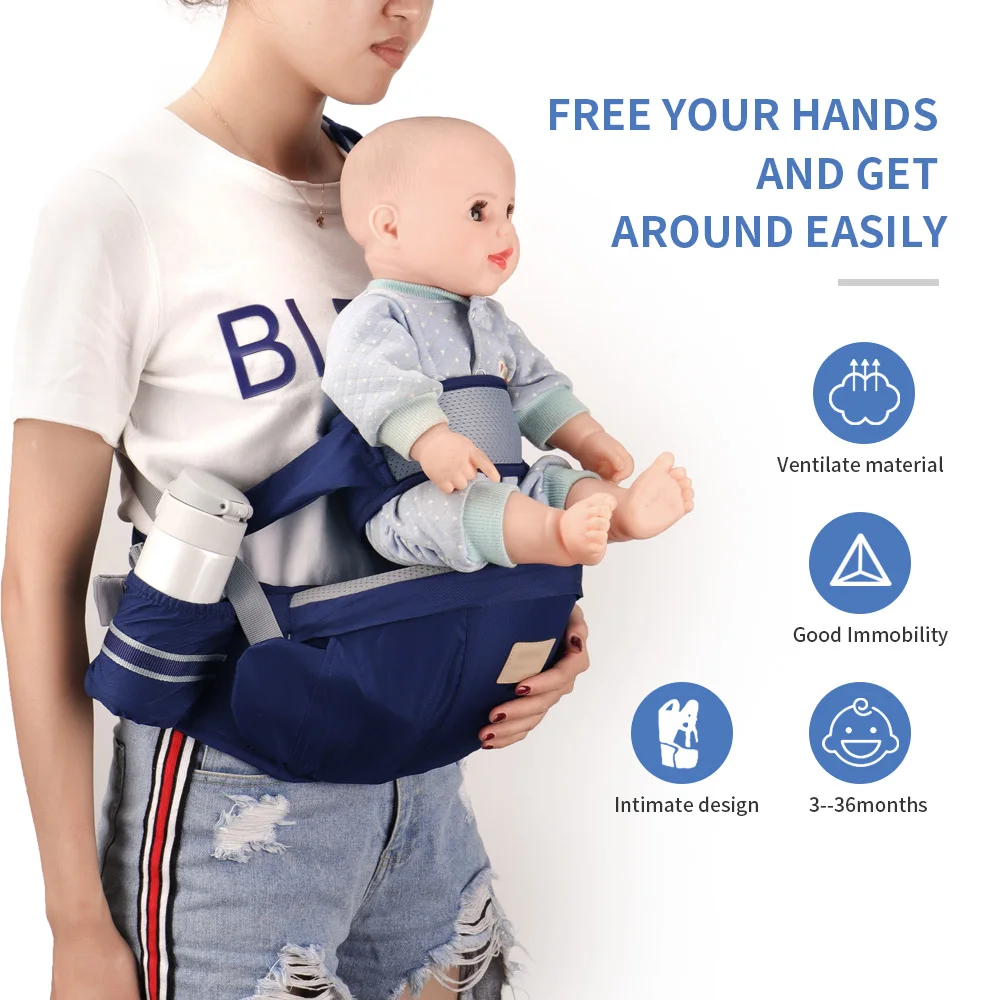 Swimbobo Baby Carrier Waist Stool Walkers Baby Sling Hold Waist Belt Backpack Hipseat Belt Kids Adjustable Infant Hip Seat