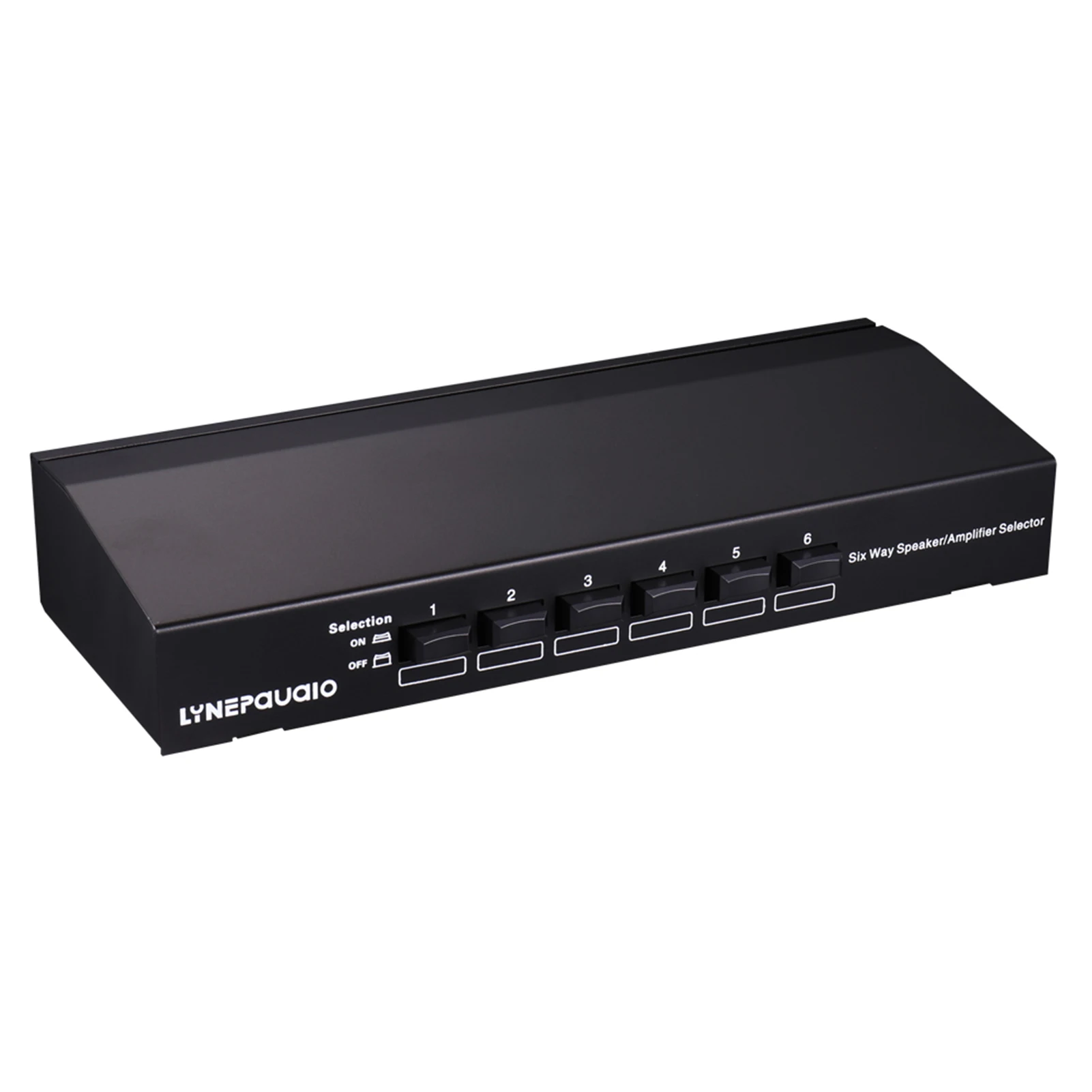 

LINEPAUDIO Professional 6 Pair Single Source Speaker Selector Bidirectional Connection Stereo Loudspeaker / Amplifier Comparator