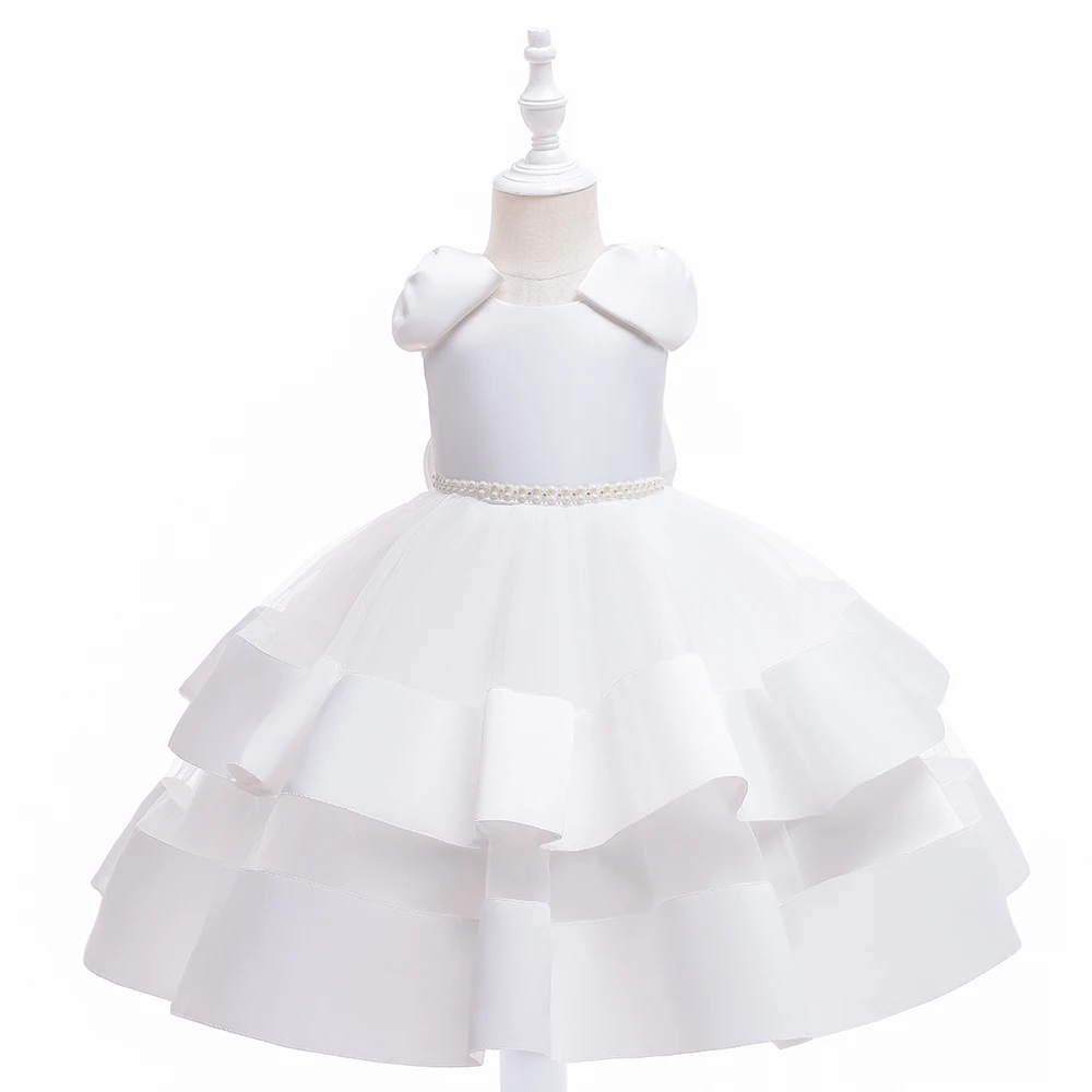 Summer Kids Dress For Girls Princess Wedding Prom Gown Bow Elegant Girl Birthday Party Dresses Children Christmas Costumes 3-10Y