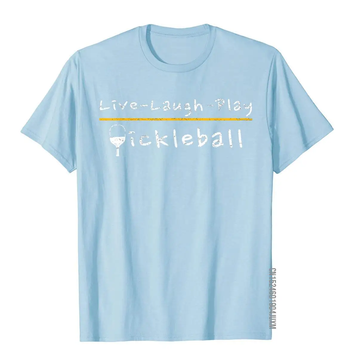 Live Laugh Play Pickleball Shirt Pickleball Gift Geek Tops Shirt Cotton Male Top T-Shirts Novelty Wholesale