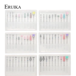 ERUIKA 10pc Nail Drill Bit Set Nail Files Electric Machine for Manicure Rotate Burr Polishing Tools Cutters Manicure Accessory